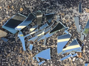 broken mirrors